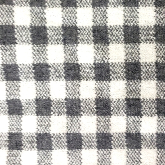 Molly & Isadora Knit Tank Top Grey & White Gingham Print Size 2X - Picture 4 of 6